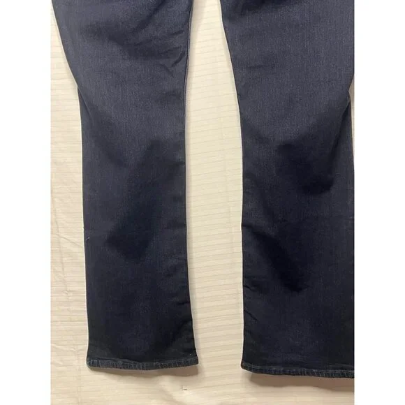 Lee Riders Midrise Bootcut Jeans Womens 22W Dark Wash Stretch Denim Cotton Blend - Picture 7 of 16